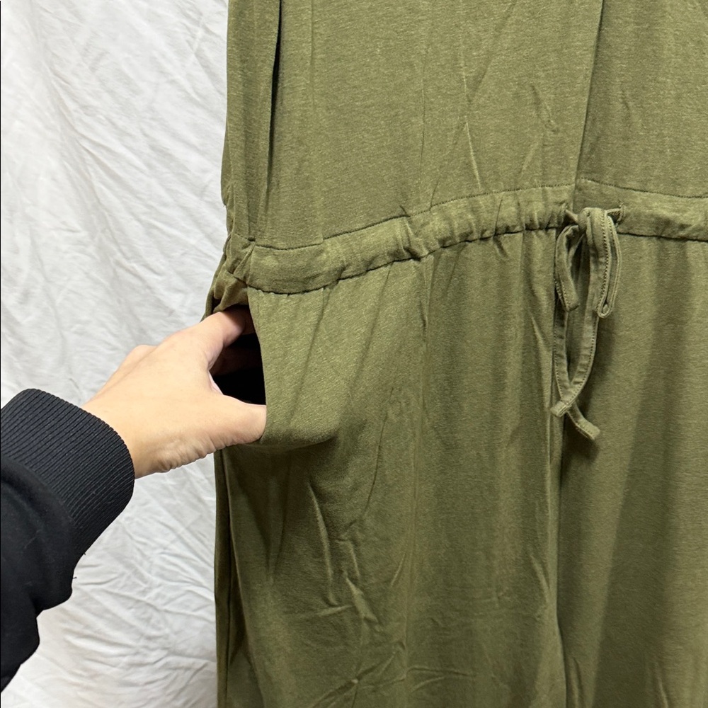Sonoma Olive Green Cotton Blend Jumpsuit - Picture 5 of 7